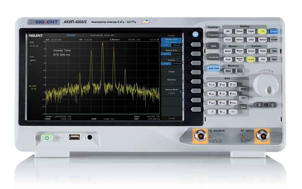 Анализатор спектра АКИП-4205/1 с опцией TG